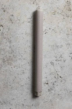 Kronelys - H27cm Latte