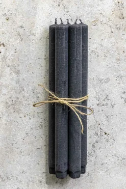 Kronelys - h27cm Sort