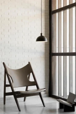 Lenestol - Knitting Lounge Chair, Dark Stained Oak, Dakar 0311