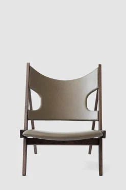 Lenestol - Knitting Lounge Chair, Dark Stained Oak, Dakar 0311