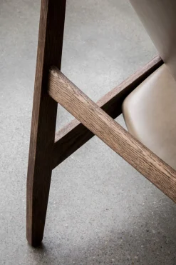 Lenestol - Knitting Lounge Chair, Dark Stained Oak, Dakar 0311