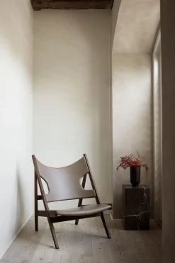 Lenestol - Knitting Lounge Chair, Dark Stained Oak, Dakar 0311