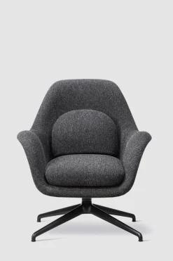 Lenestol - Swoon Lounge Petit 1776 Hallingdal 180 Swivel Sort