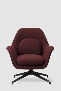 Lenestol - Swoon Lounge Petit 1776 Carlotto 500 Swivel Sort