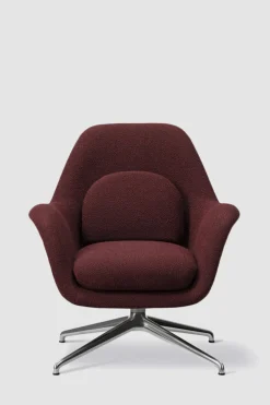 Lenestol - Swoon Lounge Petit 1776 Carlotto 500 Swivel Krom