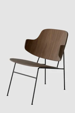 Lenestol - The Penguin Lounge Black Steel, Walnut