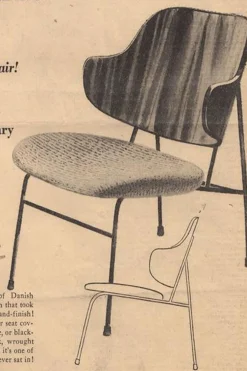 Lenestol - The Penguin Lounge 842 Dakar, Black Steel, Walnut