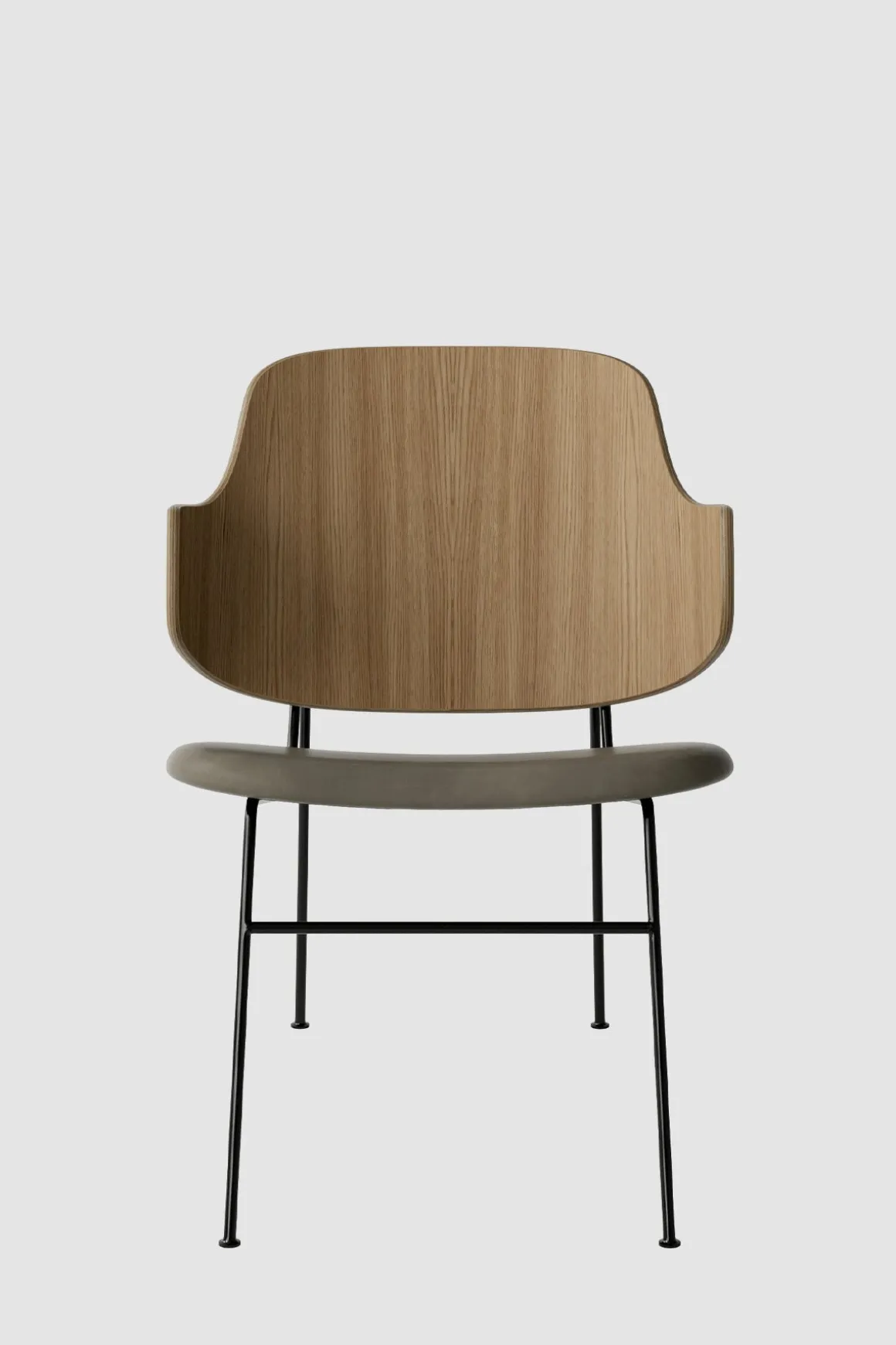 Lenestol - The Penguin Lounge 329 Dakar, Black Steel, Natural Oak