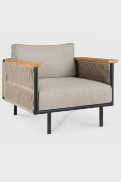 Loungestol - Corbey Sort/Oyster