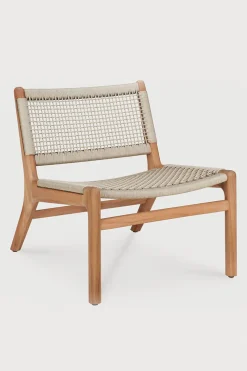 Loungestol - Jack Woven Teak/Beige