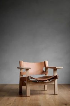Loungestol - Spanish Chair 2226 Oljet Eik/Cognac Lær