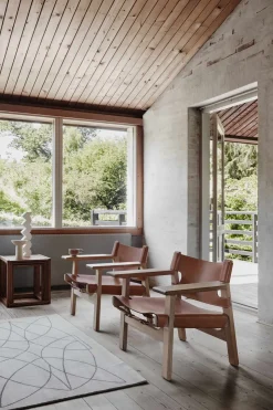 Loungestol - Spanish Chair 2226 Lysoljet Eik/Cognac Lær