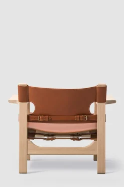Loungestol - Spanish Chair 2226 Såpet Eik/Cognac Lær