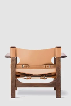 Loungestol - Spanish Chair 2226 Oljet Valnøtt/Natur Lær