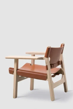 Loungestol - Spanish Chair 2226 Såpet Eik/Cognac Lær