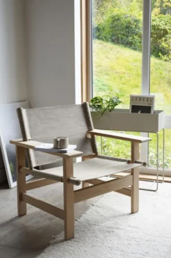 Loungestol - The Canvas Chair 2031 Såpet Eik / Naturfarget Canvas