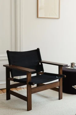 Loungestol - The Canvas Chair 2031 Røkt Eik / Sort Canvas