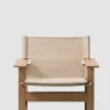 Loungestol - The Canvas Chair Lys Oljet Eik / Naturfarget Canvas