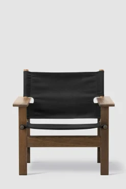 Loungestol - The Canvas Chair 2031 Røkt Eik / Sort Canvas