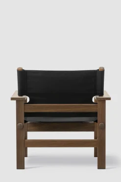 Loungestol - The Canvas Chair 2031 Røkt Eik / Sort Canvas