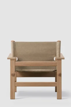 Loungestol - The Canvas Chair Lys Oljet Eik / Naturfarget Canvas