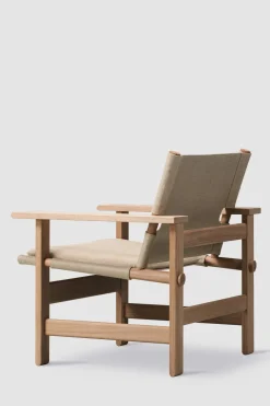 Loungestol - The Canvas Chair Lys Oljet Eik / Naturfarget Canvas