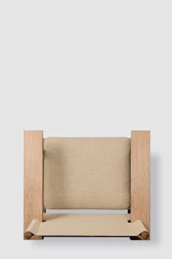 Loungestol - The Canvas Chair 2031 Eik Lys Oljet/Naturfarget Canvas Inkl. Pute