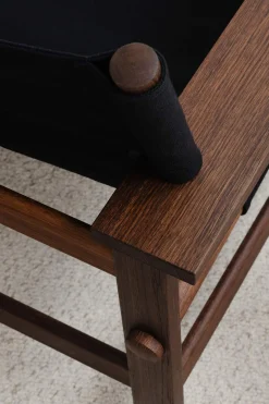 Loungestol - The Canvas Chair 2031 Røkt Eik / Sort Canvas