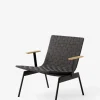 Loungstol - Ville AV45 m/Armlene Warm Black