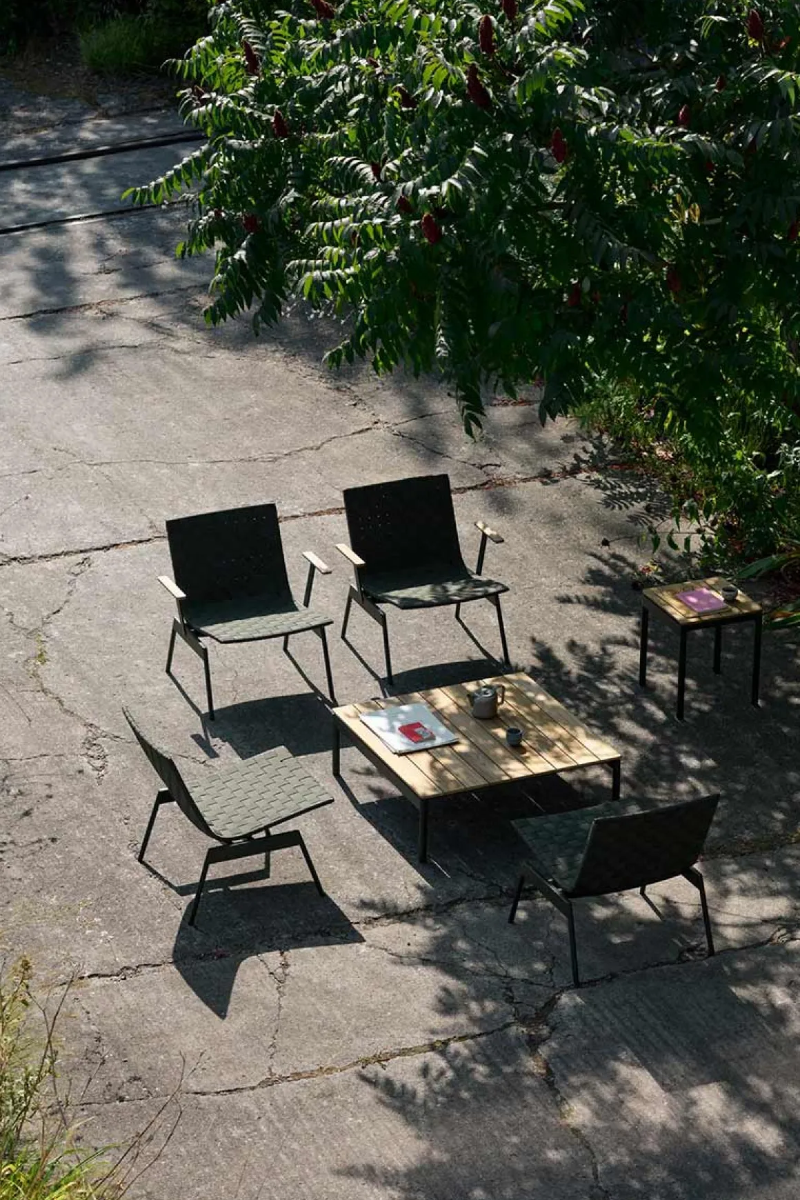 Loungstol - Ville AV45 m/Armlene Bronze Green