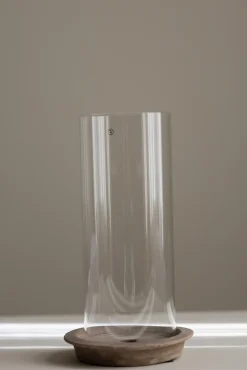 Lykt - Glassylinder Terrakotta