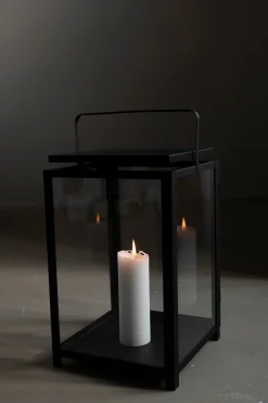 Lykt - H47cm Sort