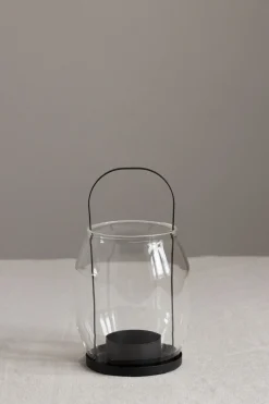 Lykt - Telys H22cm Sort