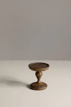 Lysfat - Wooden Cake Dish S Dark