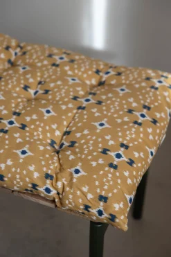 Madrass - 45x125cm Mustard/Off-White/Dark Blue