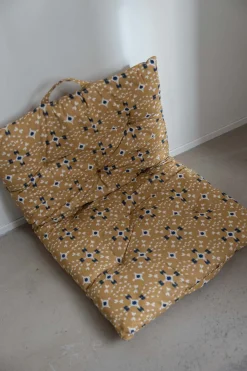 Madrass - 60x100cm Mustard/Off-White/Dark Blue