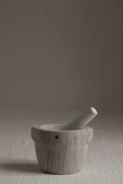 Morter - Marmor Dia12cm Hvit