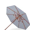 Parasoll - Messina rund Dia270cm Dark Blue Stripes