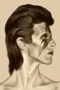 Plakat - Bowie 50x70cm Nummerert