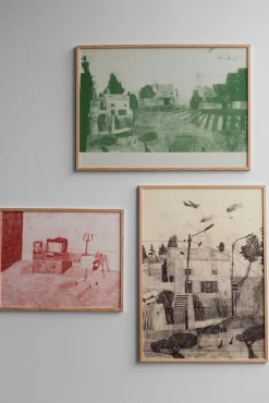 Plakat - House And Plane 50x70cm