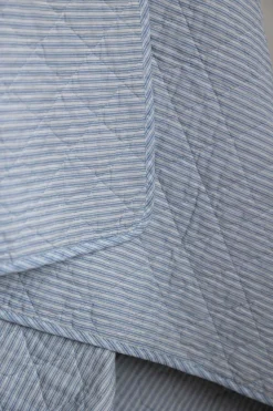 Pledd - Quilt 140x220cm Blå/Hvit