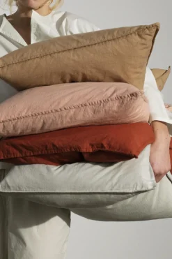 Pute - Cotton Slub 50x50 Nature Komplett