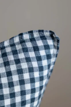 Putetrekk - 50x50cm Anthracite Gingham