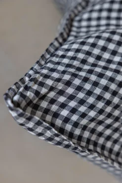 Putetrekk - 65x65cm Black Gingham