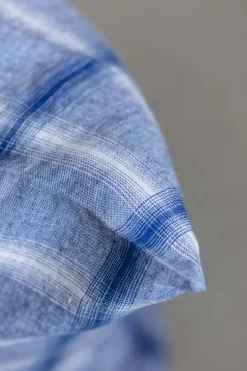 Putetrekk - 50x50cm Blue Chiné Checks