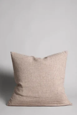 Putetrekk - 50x50cm Brown Checks