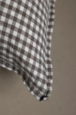 Putetrekk - 50x50cm Brown Gingham