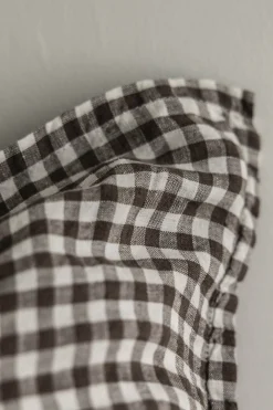 Putetrekk - 65x65cm Brown Gingham