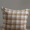 Putetrekk - 65x65cm Caramel Checks