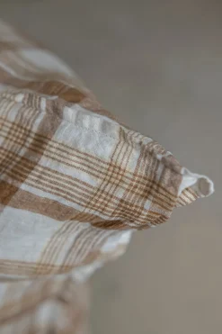 Putetrekk - 65x65cm Caramel Checks